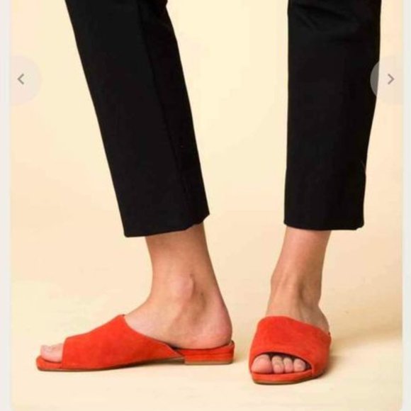 Vagabond Becky Slide Sandals, Coral Suede - Size 36 - Picture 4 of 5